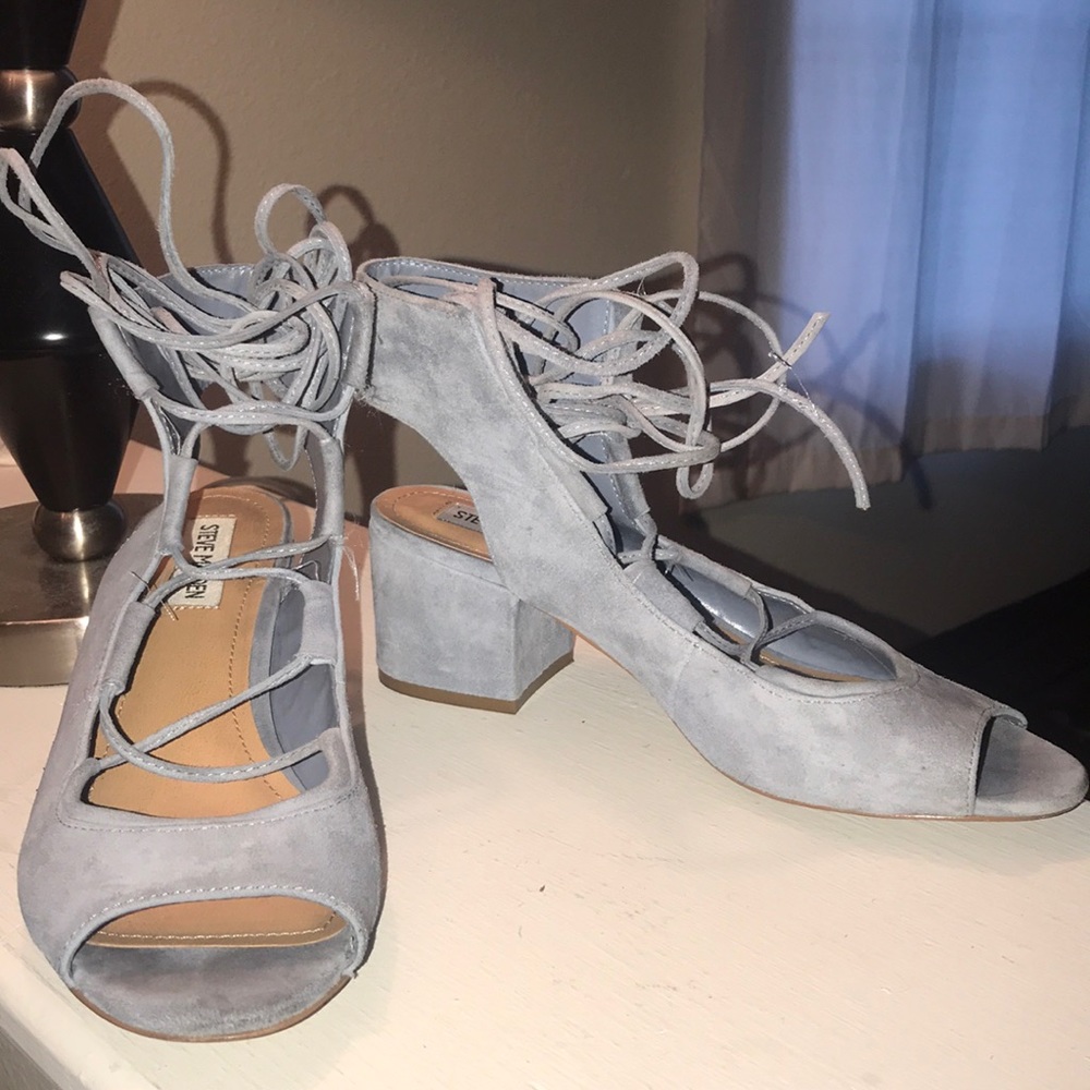 Suede lace up gladiators